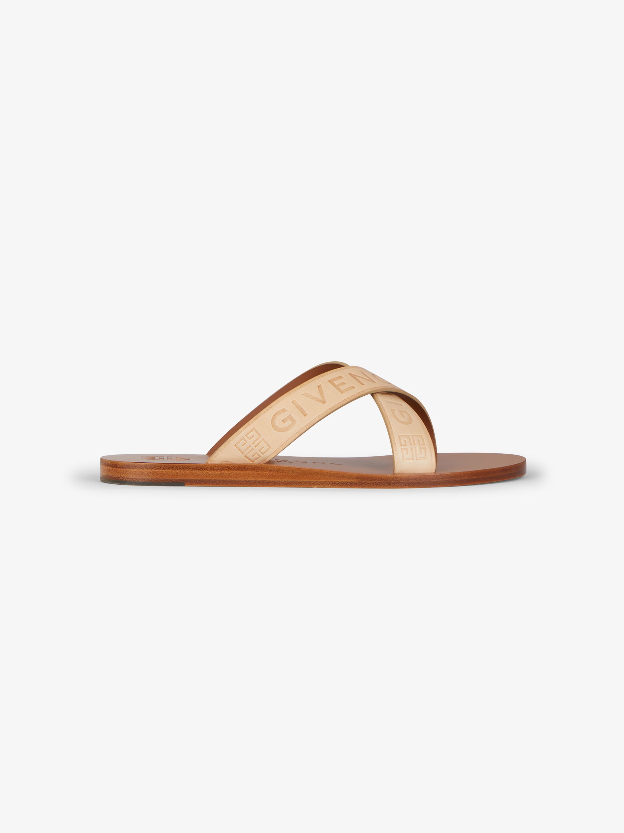 GIVENCHY 4G crossed leather sandals - 1