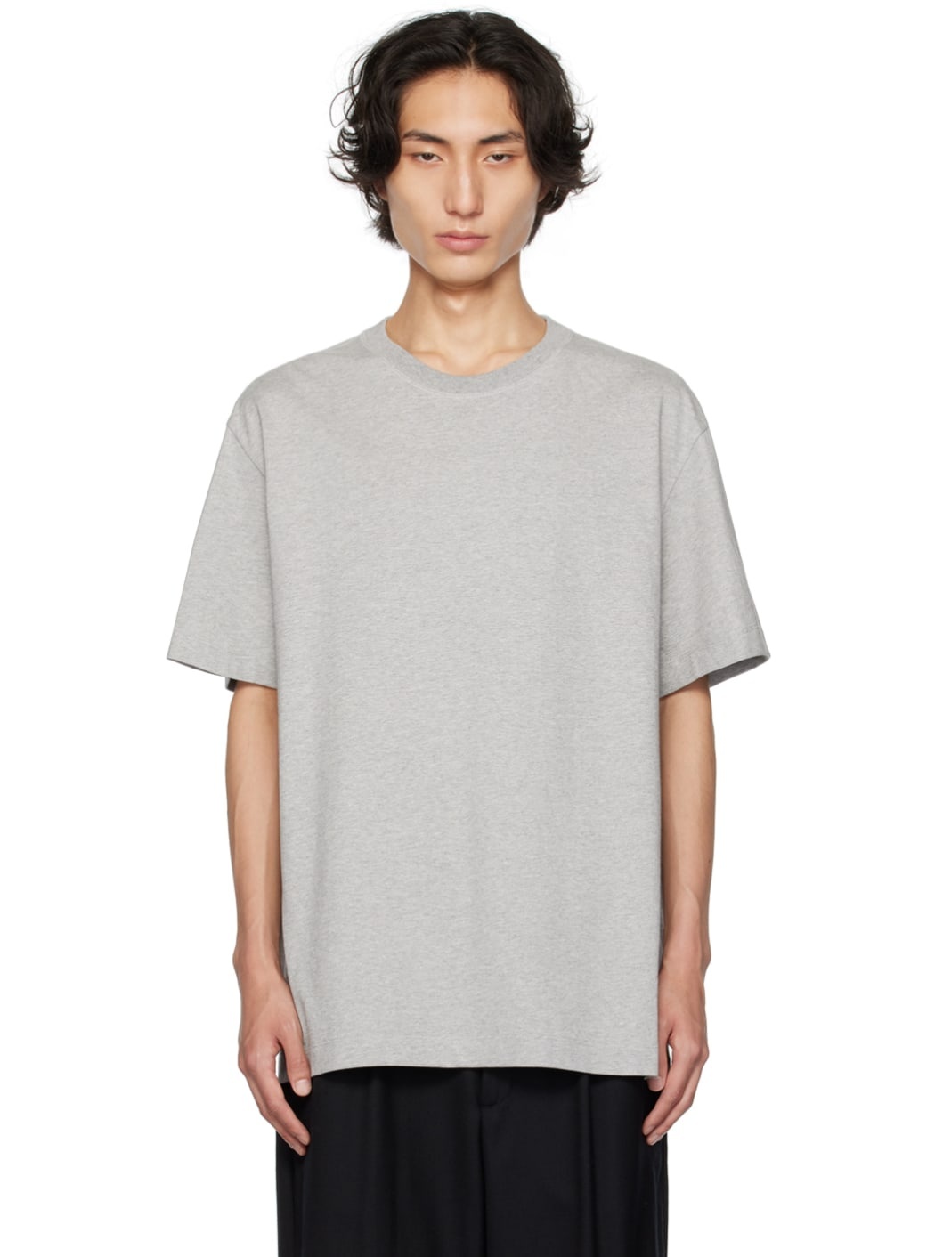 Gray Basic T-Shirt - 1