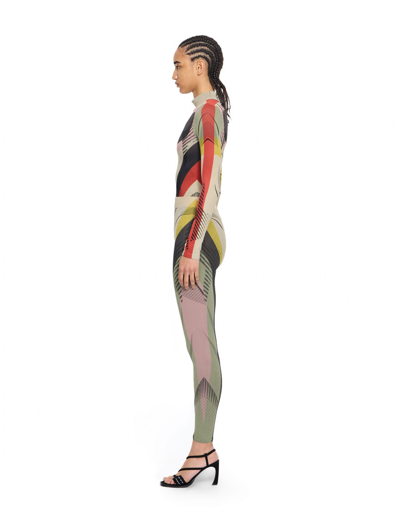 Seamless Col Block Capri Pants 3