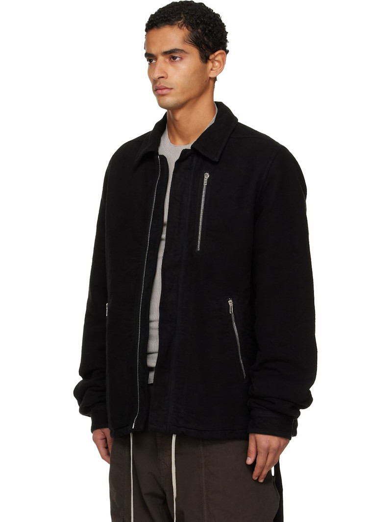 Rick Owens DRKSHDW Black Concealed Zipfront Jacket outlook