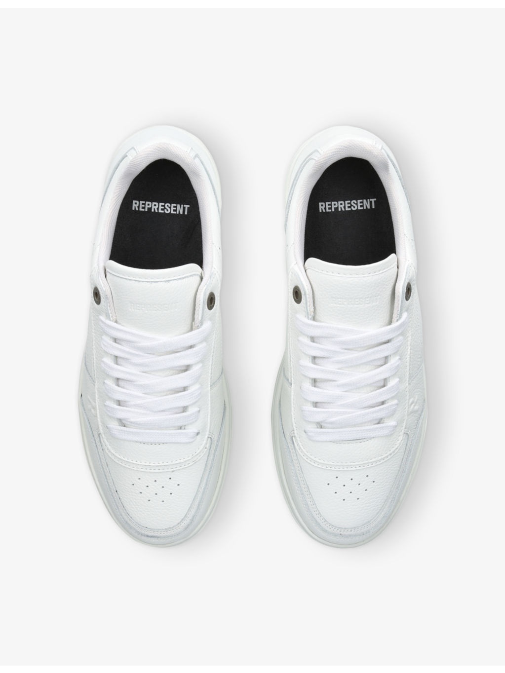 Initial leather low-top trainers - 2