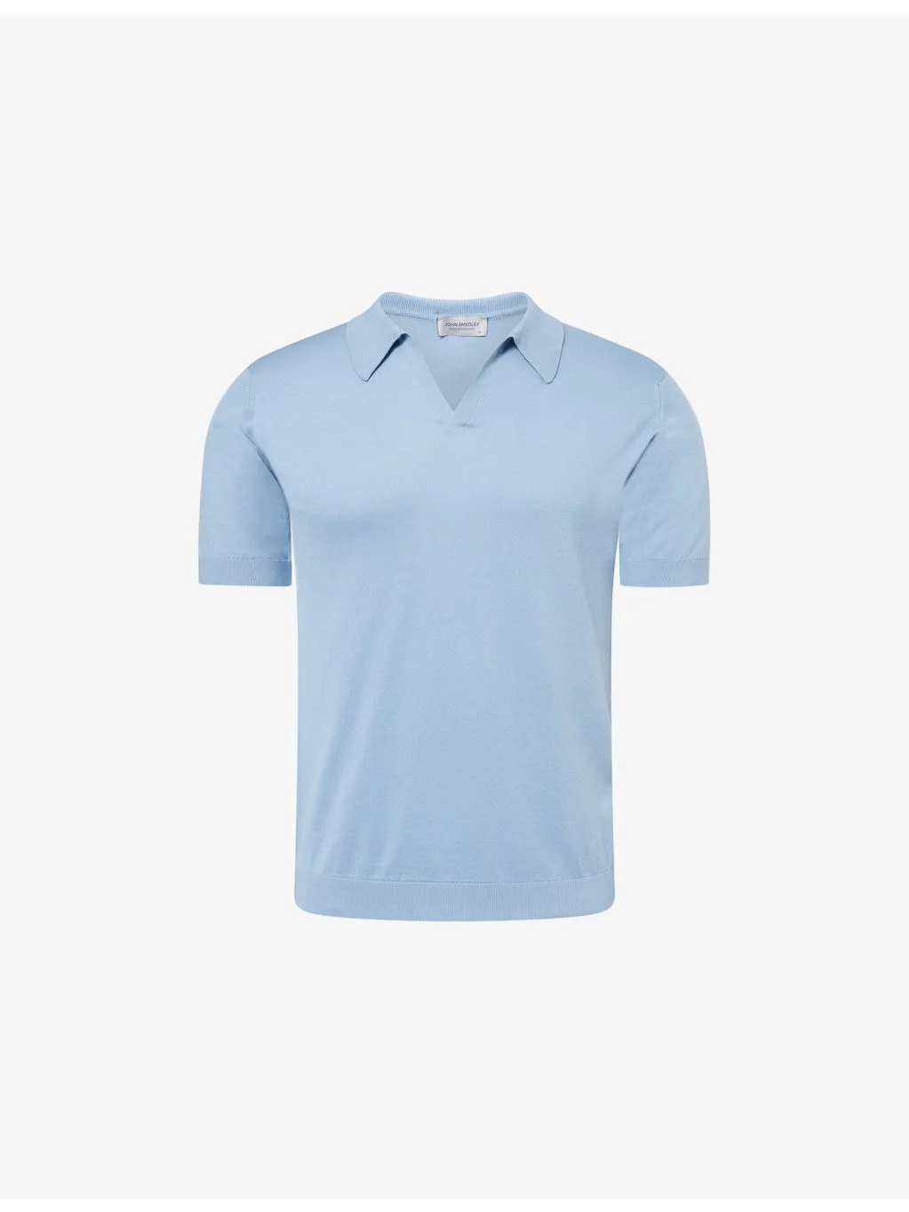 Noah Sea Island Open-Collar Cotton Polo Top - 1