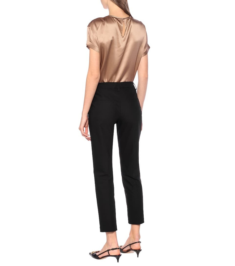 Stretch-cotton slim pants 3