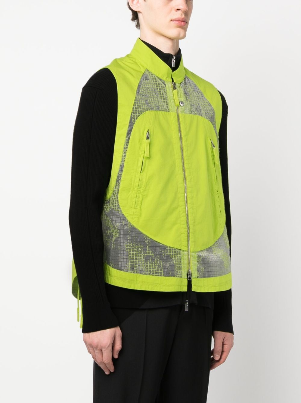 mesh-panel vest - 3