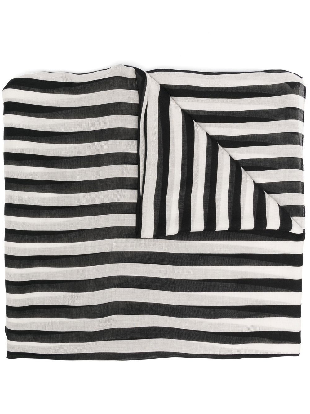 striped pattern scarf - 1