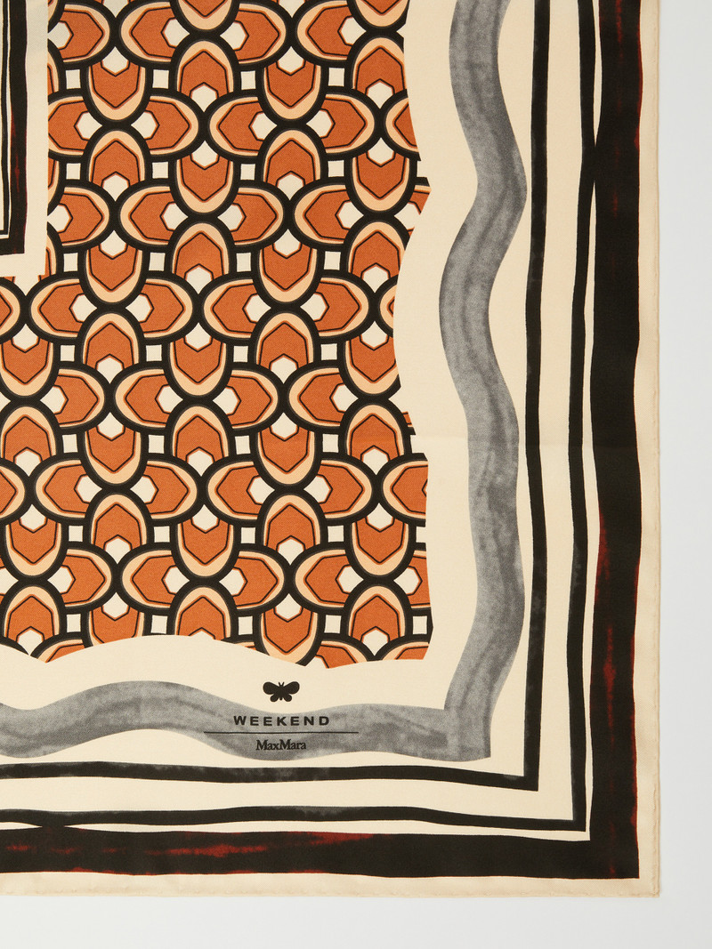 WEEKEND Max Mara ONESTO Printed silk twill foulard outlook