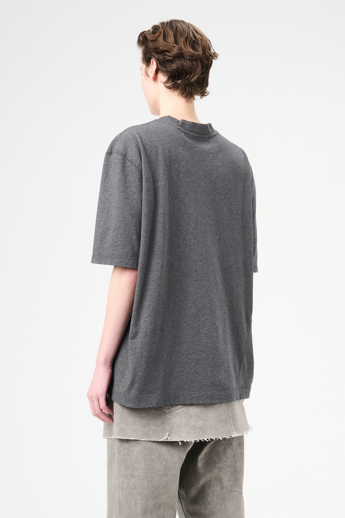 Big T-Shirt Dark Grey Melange - 5