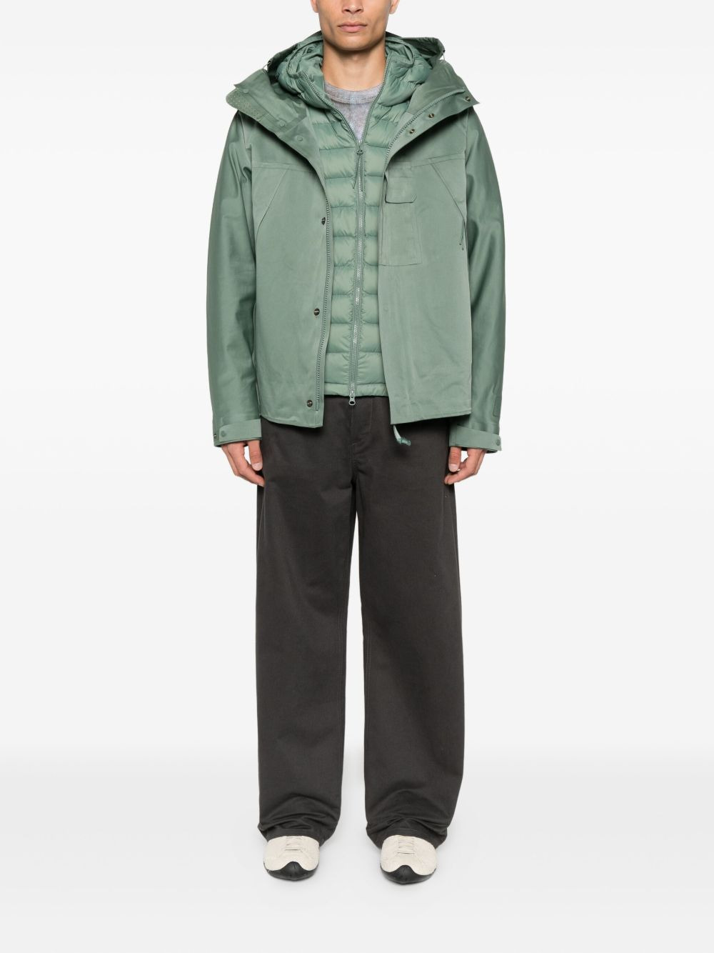 hooded detachable-liner jacket - 2
