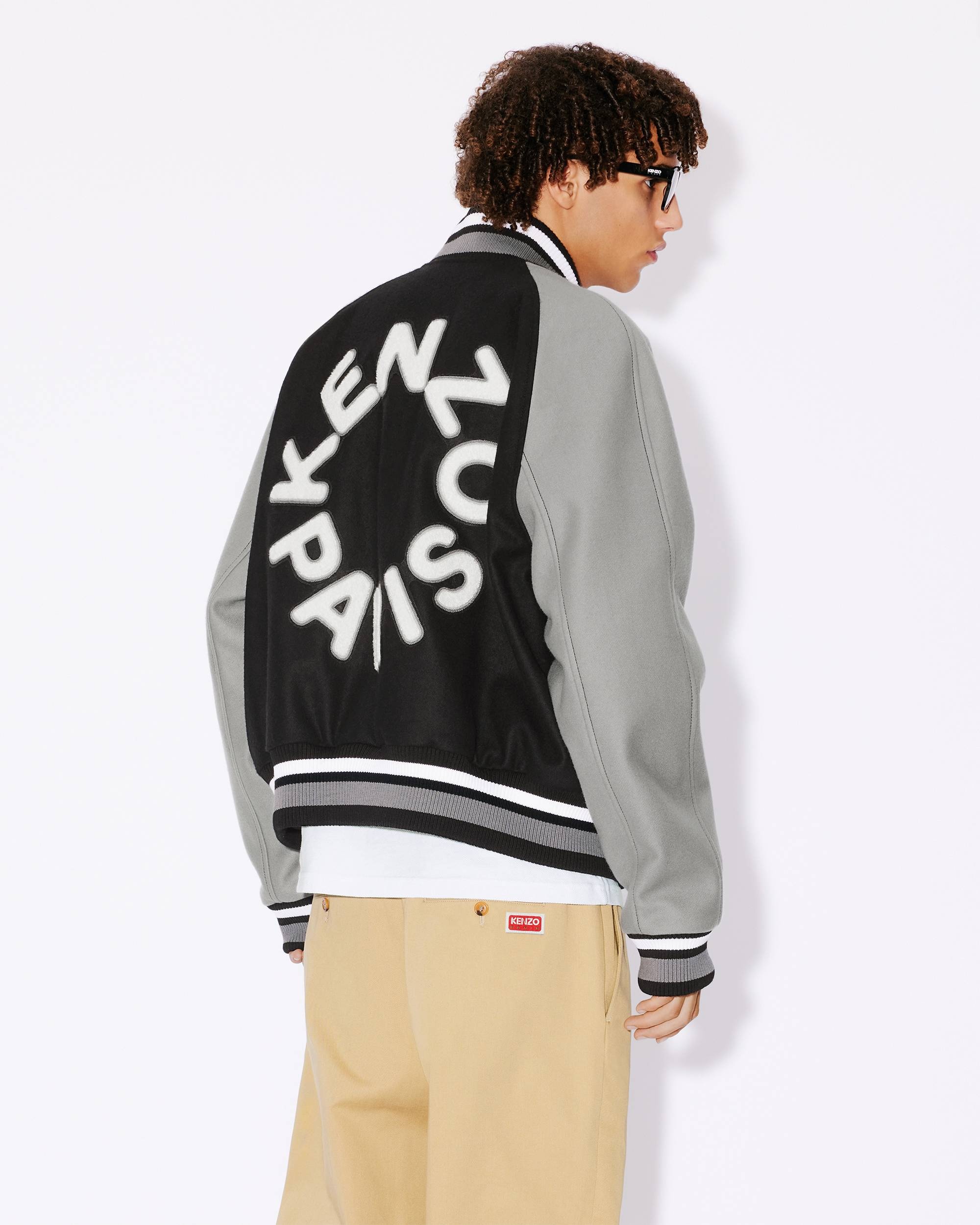 Varsity' unisex wool jacket - 4