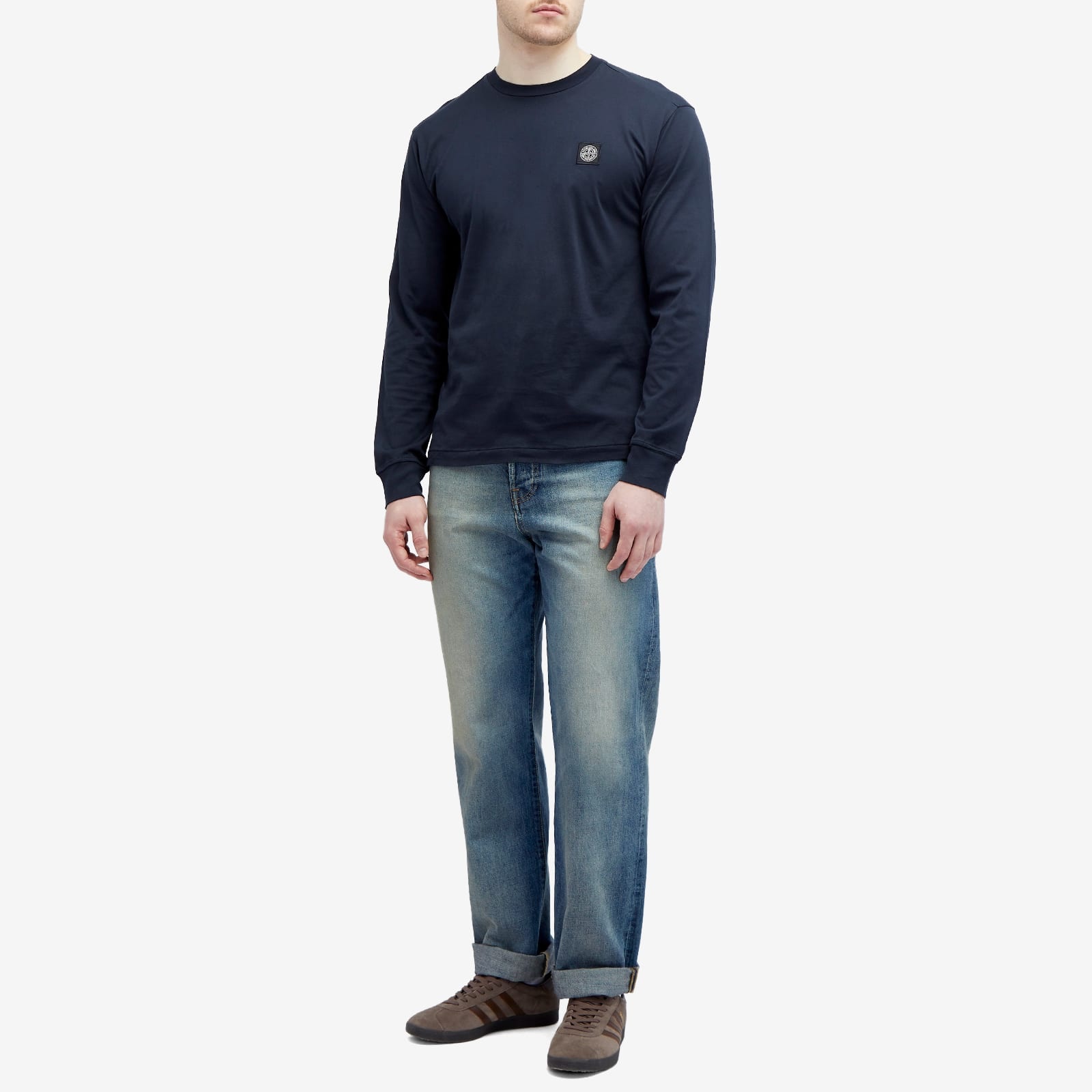 Stone Island Long Sleeve Patch T-Shirt - 4