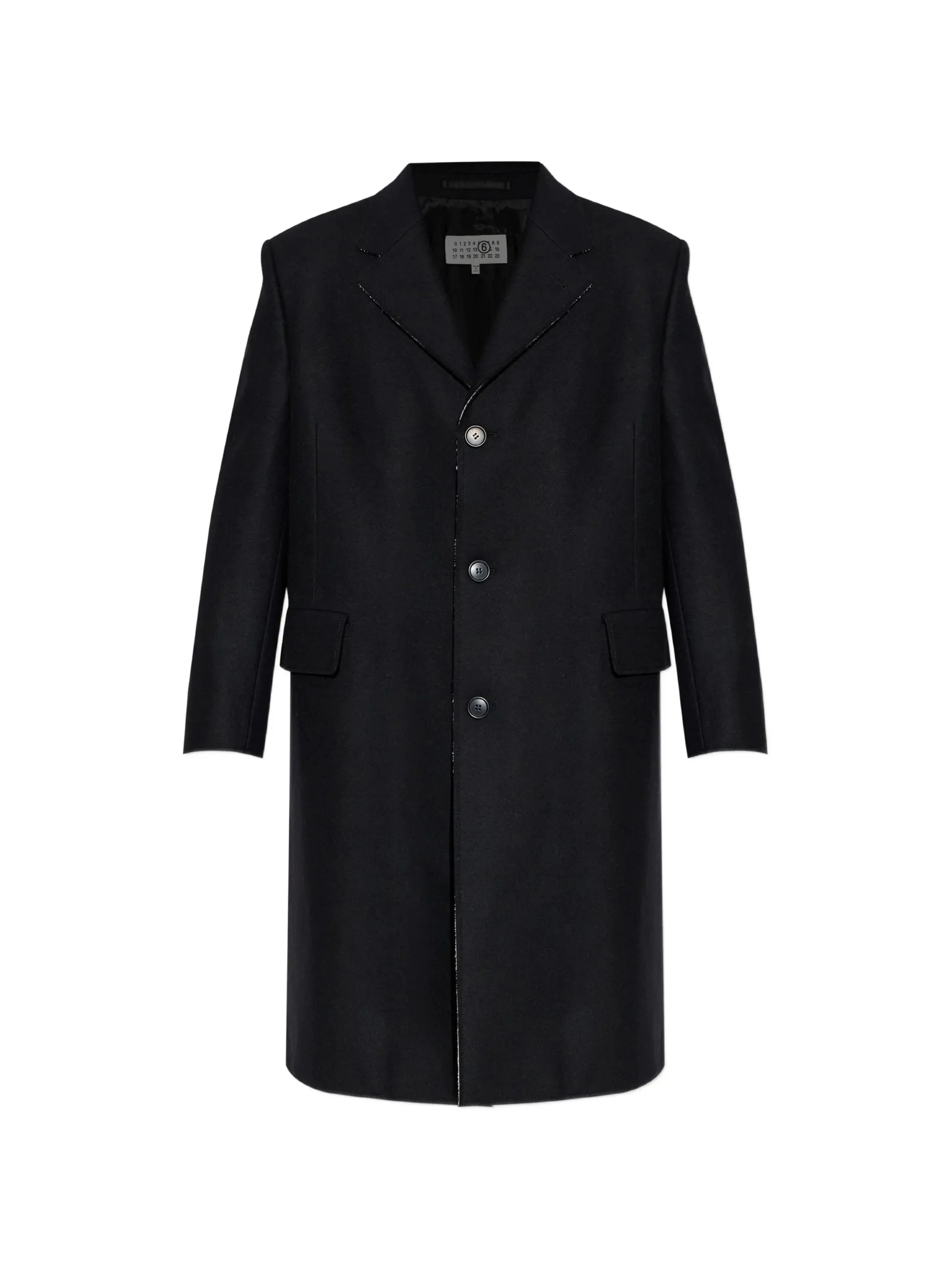 Mm6 Maison Margiela Raw-edge Finish Coat - 1