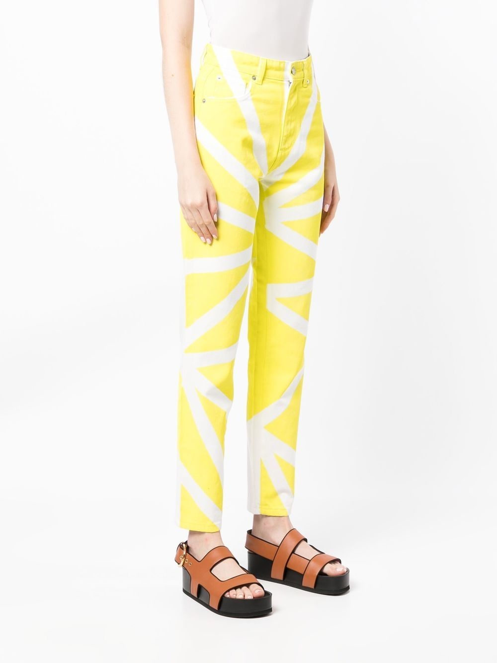 graphic-print straight-leg jeans - 3