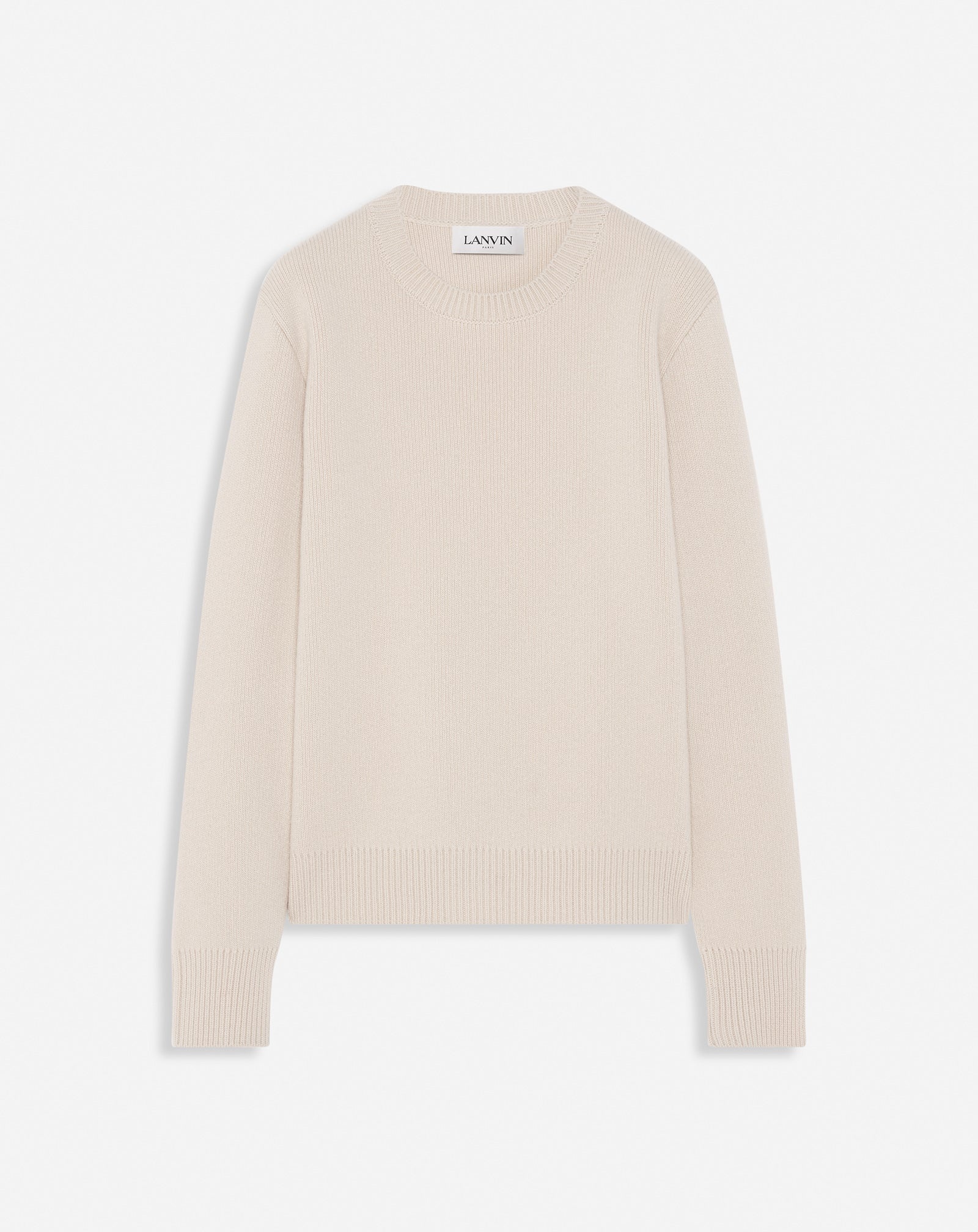 WOOL AND CASHMERE CREWNECK SWEATER - 1