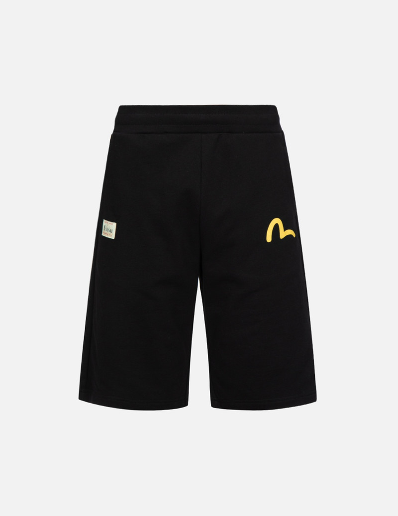 TAIKO DARUMA PRINT SWEAT SHORTS 1