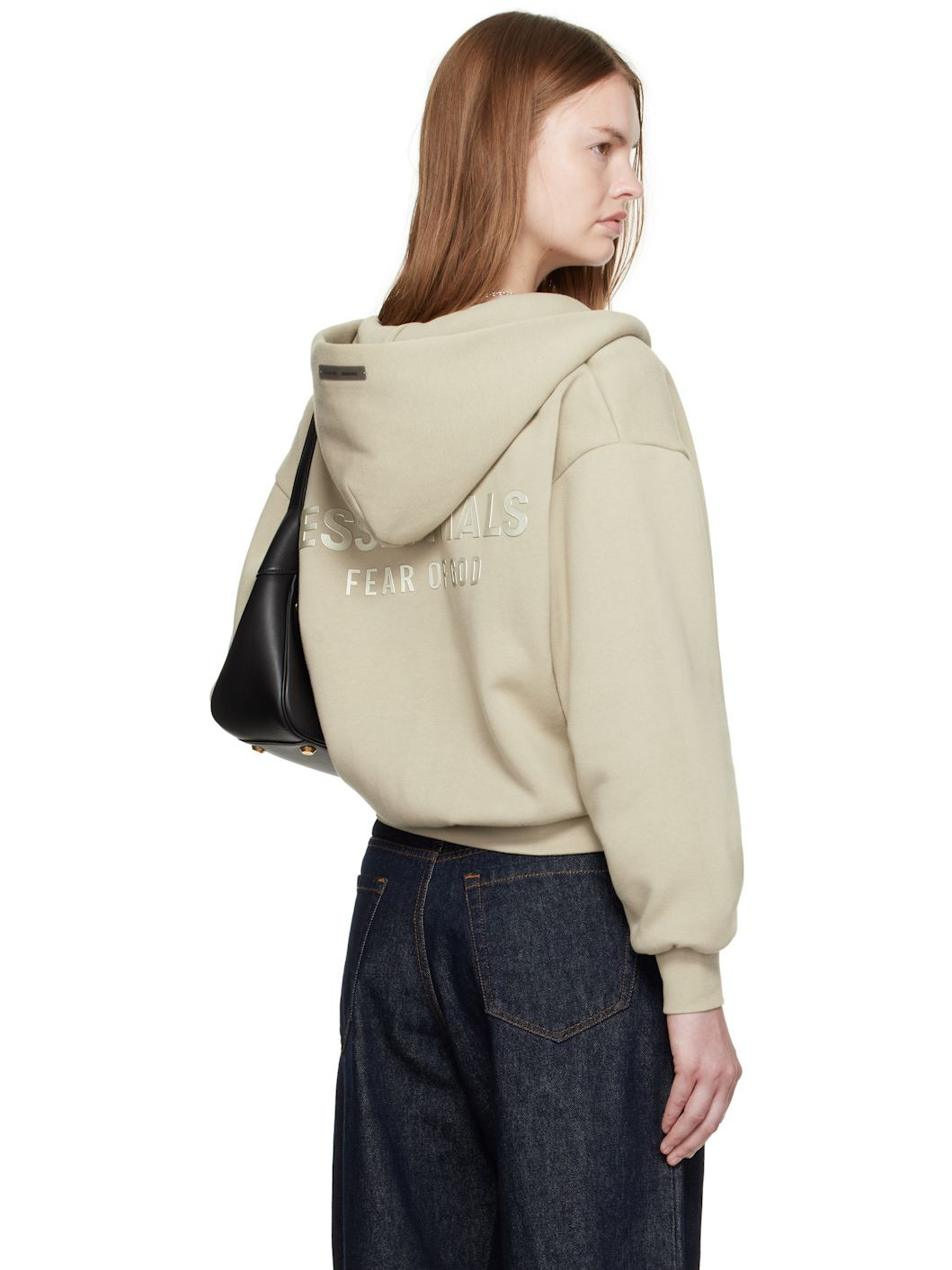 Taupe Classic Fit Zip-Up Hoodie - 3