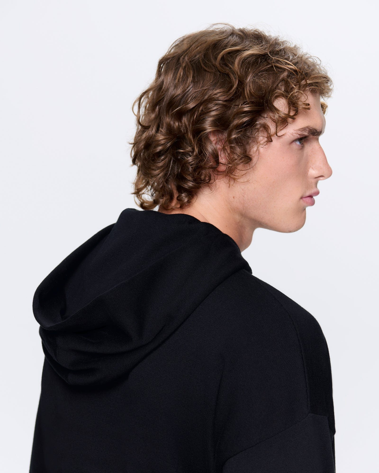 Mens DNA Knitted Hoodie - Black - 4