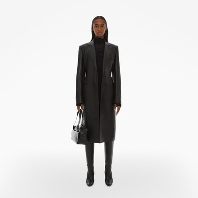 Helmut Lang TAILORED LEATHER COAT outlook