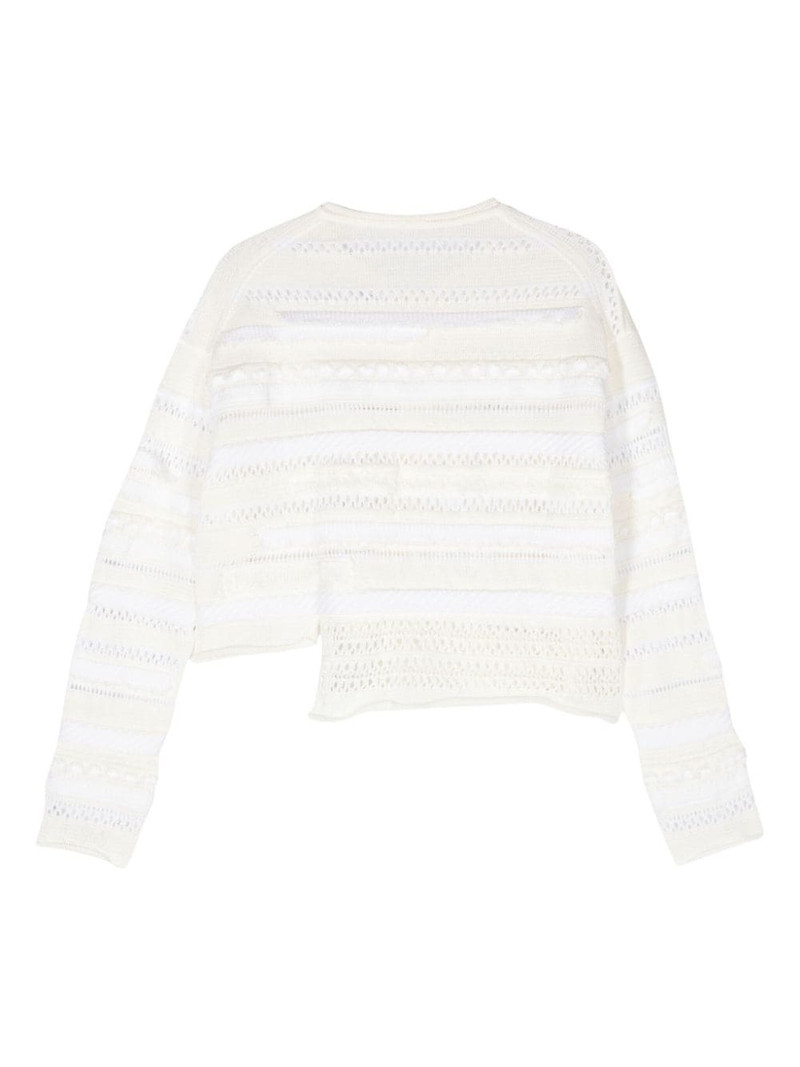 Y's asymmetric hem knitted cardigan outlook