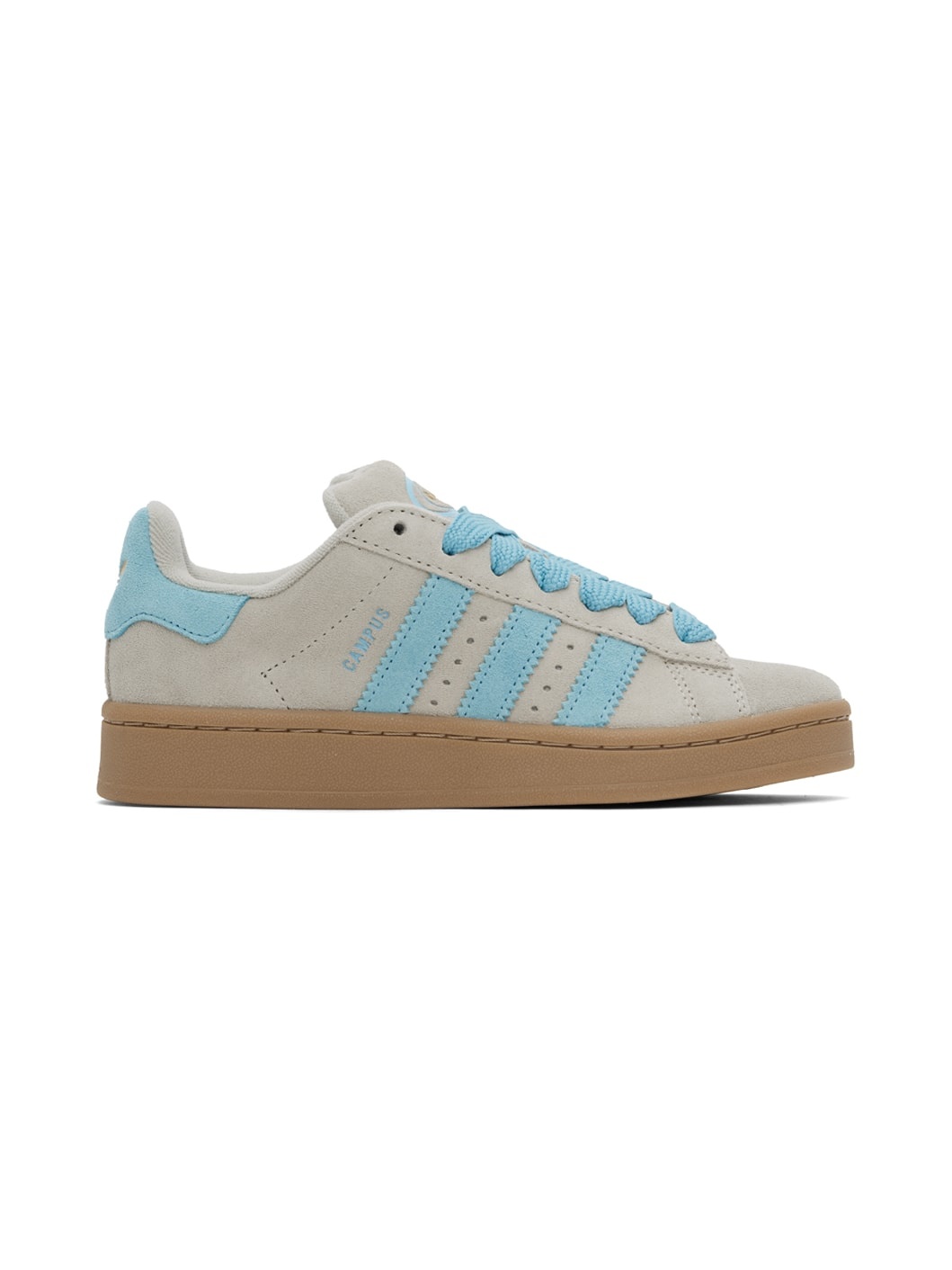 Gray & Blue Campus 00s Sneakers - 1