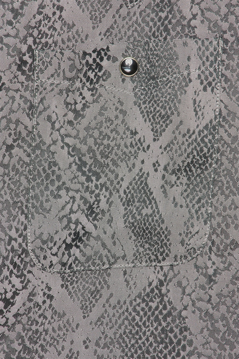 NEEDLES Cowboy One Up Shirt Python Jacquard In Grey outlook