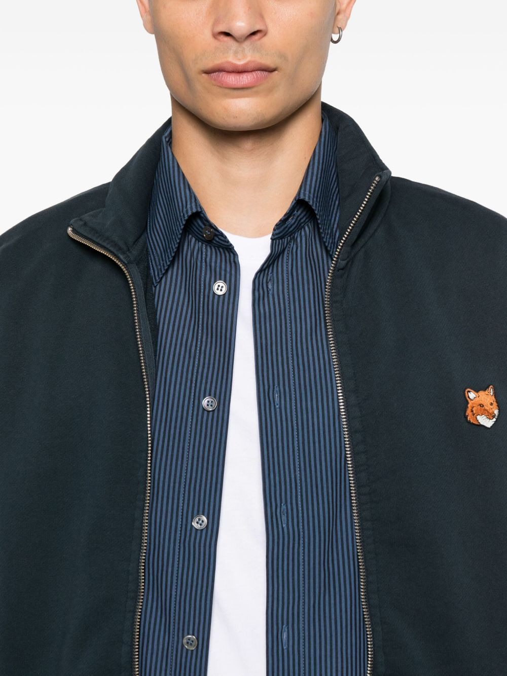 fox-head zip-up sweatshirt - 5