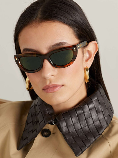 GUCCI Cat-eye tortoiseshell acetate sunglasses outlook