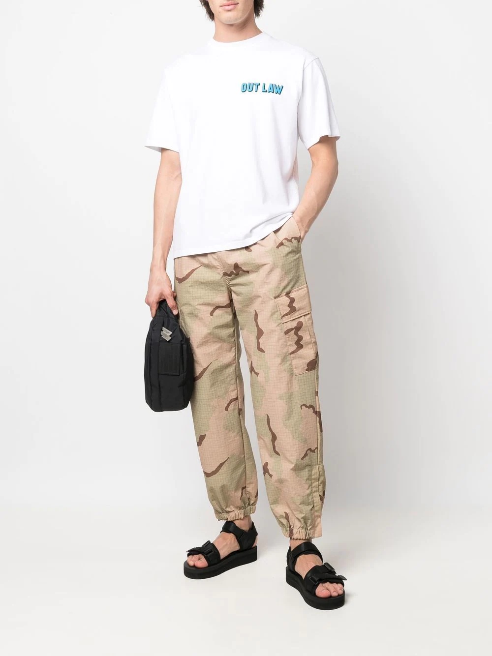 camouflage-print ripstop cargo trousers - 2