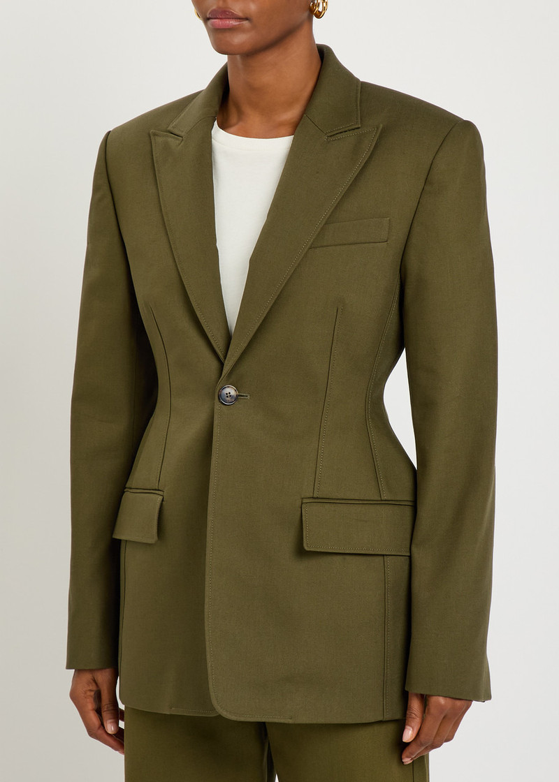 WARDROBE.NYC Wardrobe.nyc Drill Contour Cotton-twill Blazer outlook