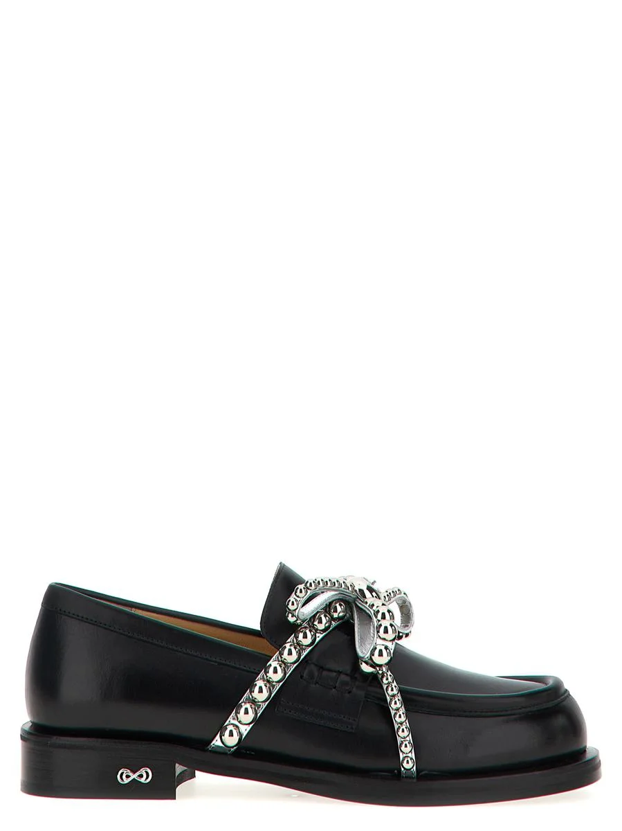 Mach & Mach 'Crystal Studs' Loafers - 1