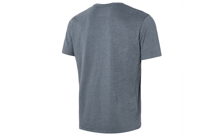 Under Armour Logo Embroidered Heavyweight Short Sleeve T-shirt 'Pitch Grey Medium Heather' 1373997-0 - 2