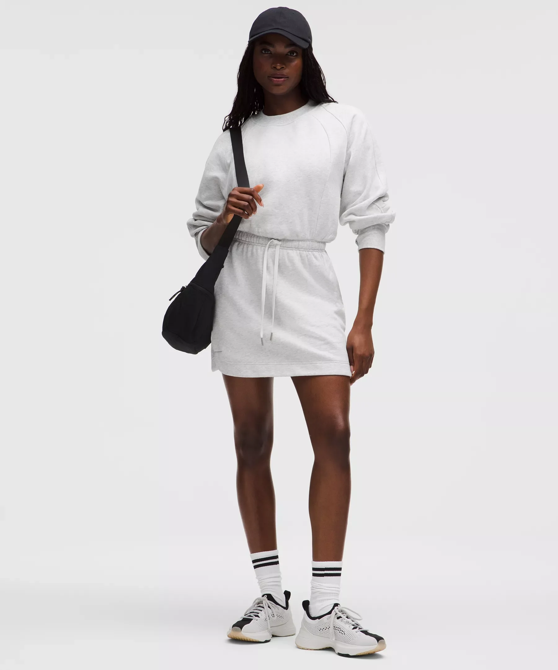 Scuba Cinch-Waist Mini Dress - 1