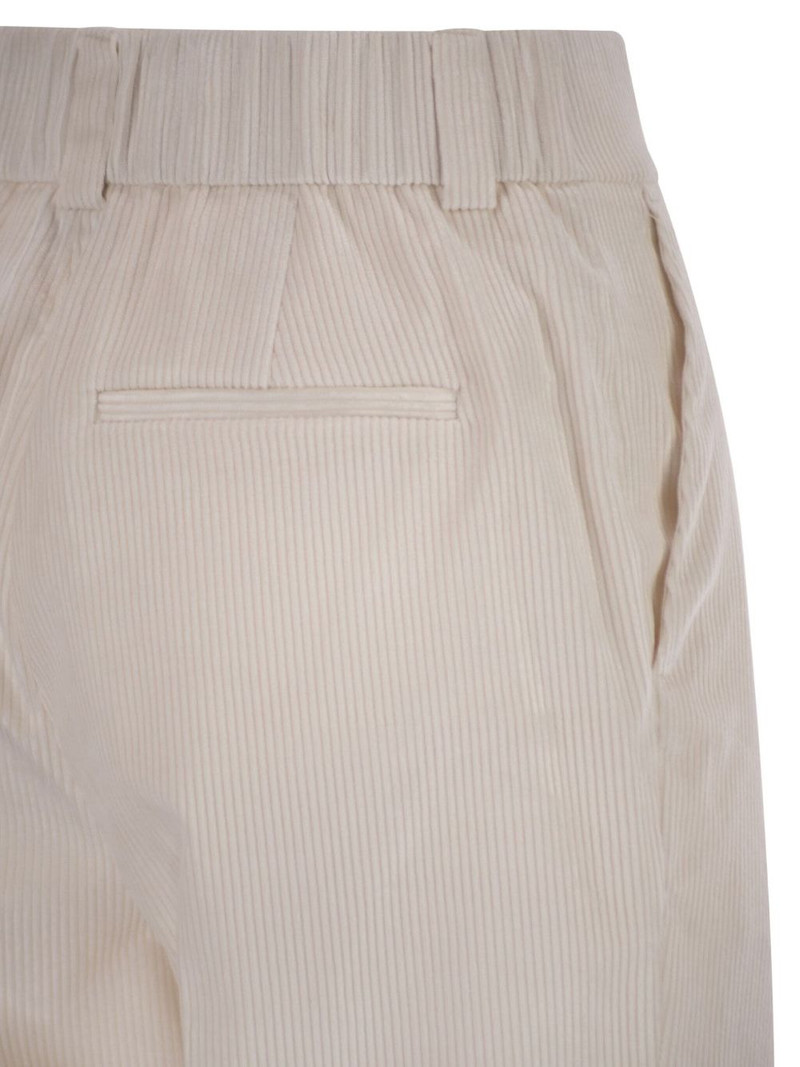 pleated cuffed-hem trousers 4