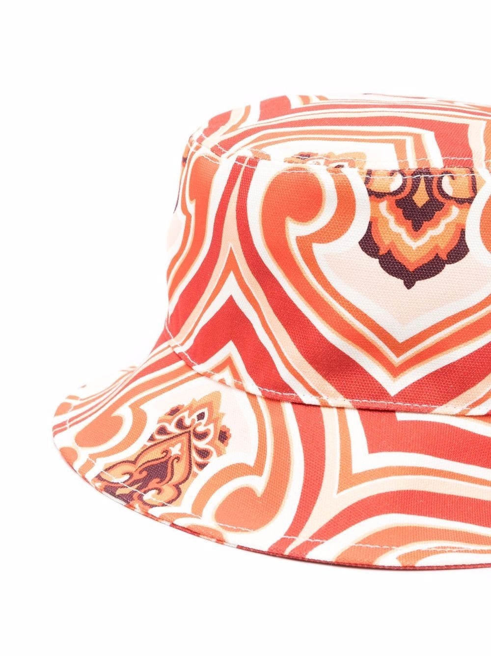 logo-patch paisley bucket hat - 2