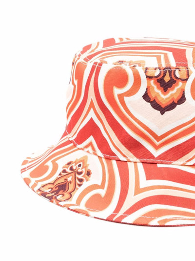 Etro logo-patch paisley bucket hat outlook