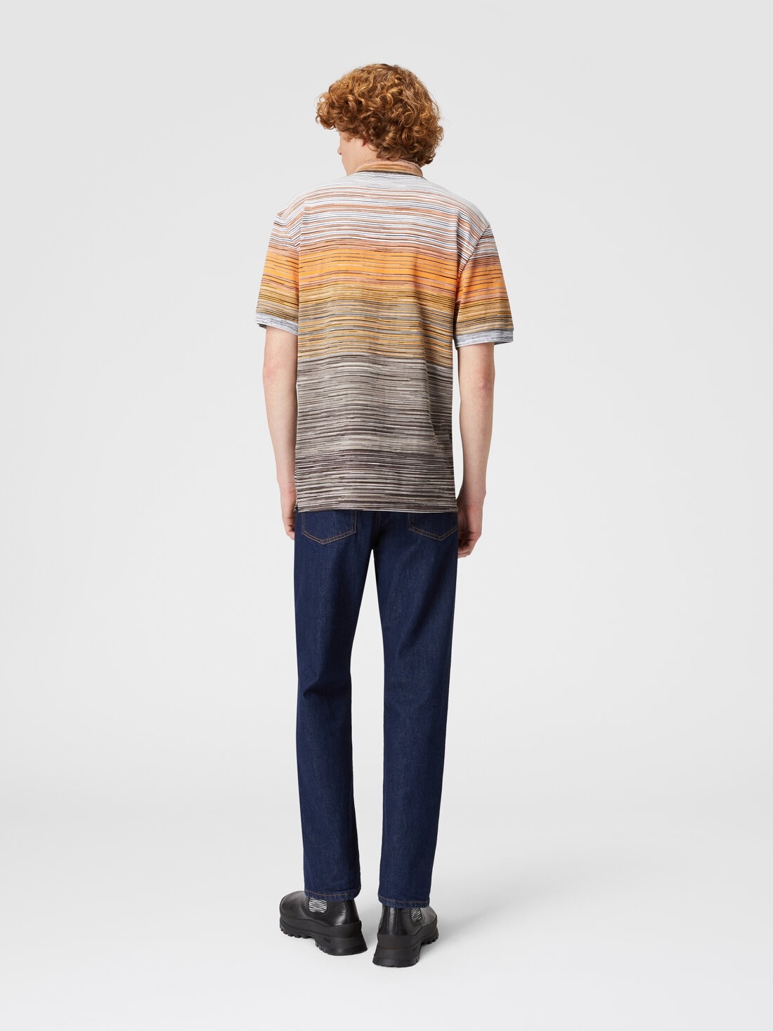 Slub cotton piqué polo shirt - 3