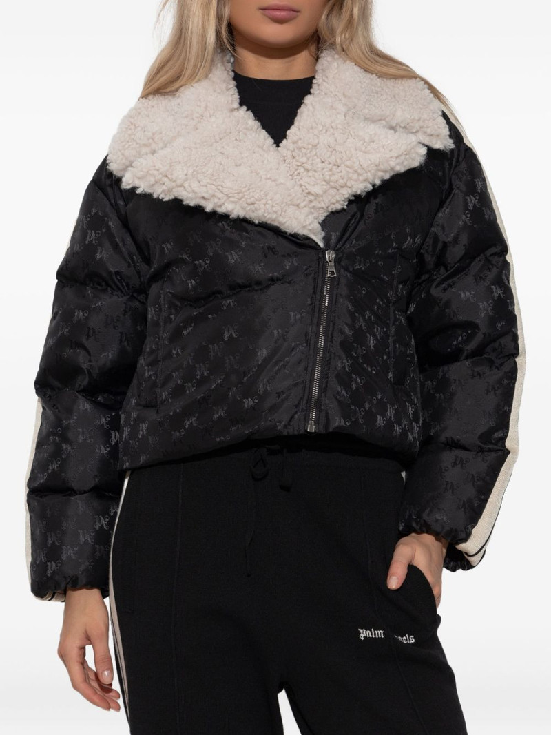 patterned faux-fur jacket 3