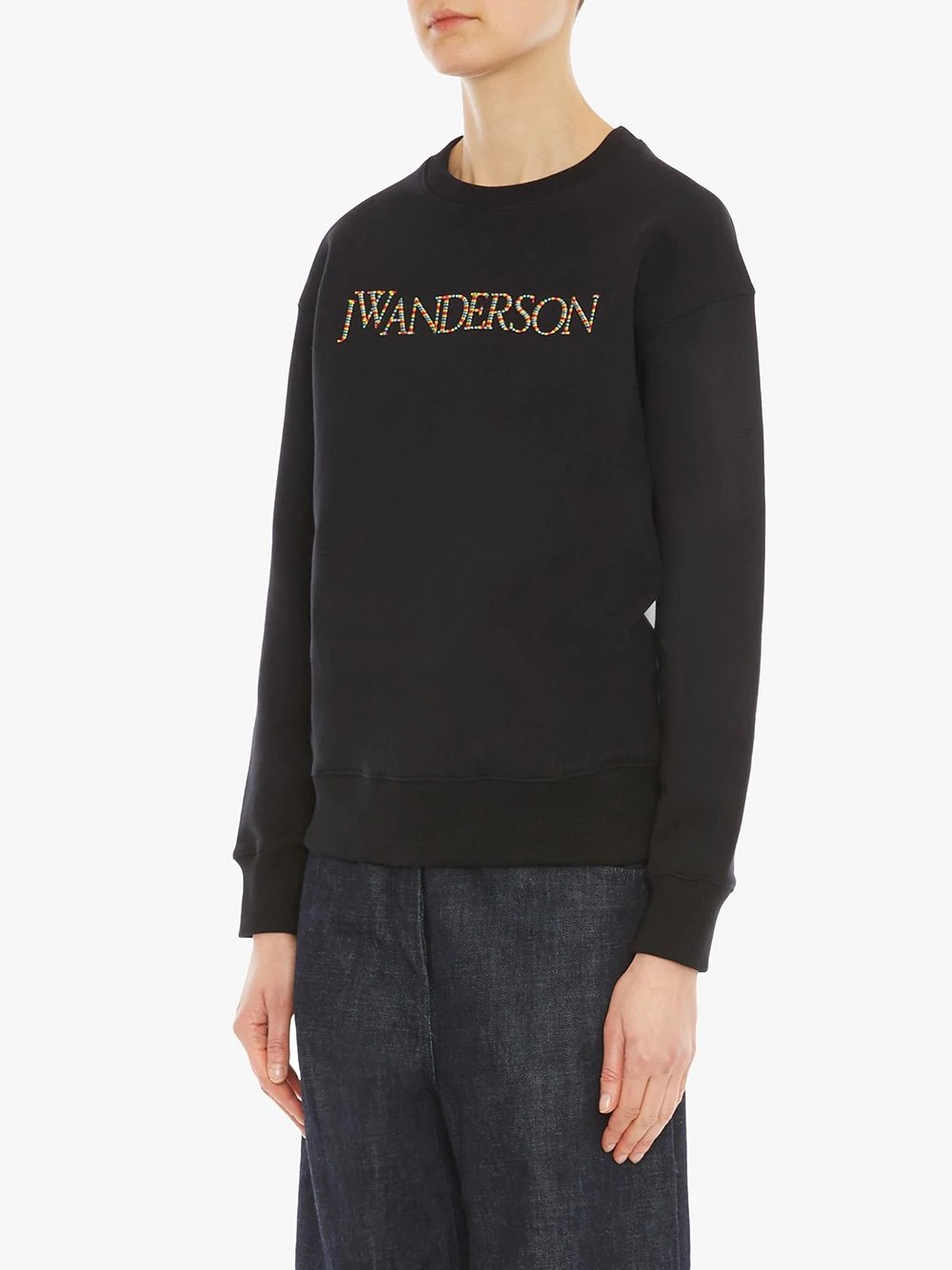 embroidered logo sweatshirt - 3