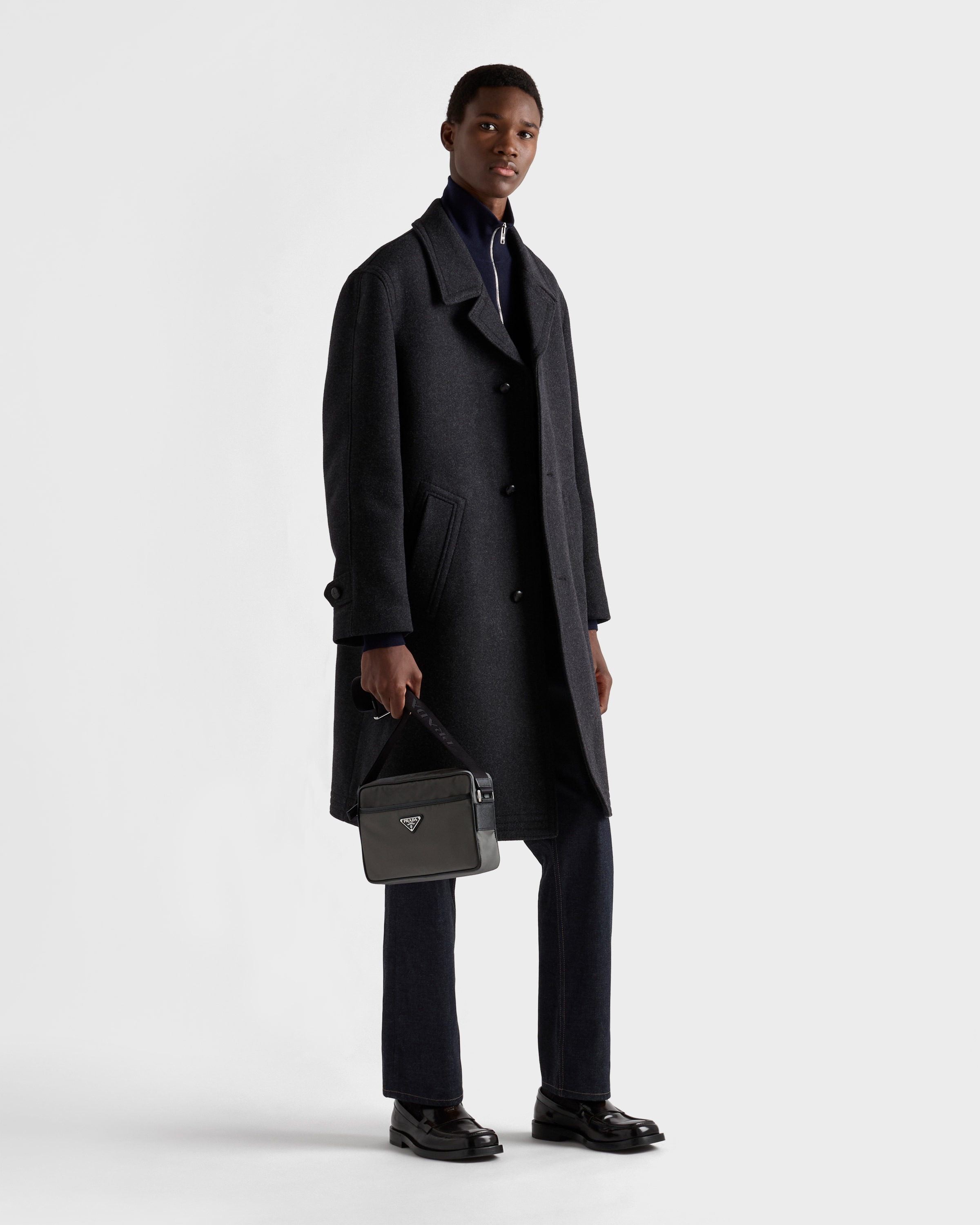 Re-Nylon and Saffiano shoulder bag - 7
