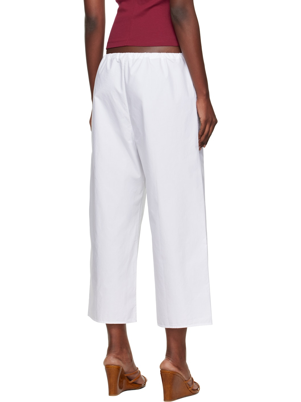White Josephine Lounge Pants - 3