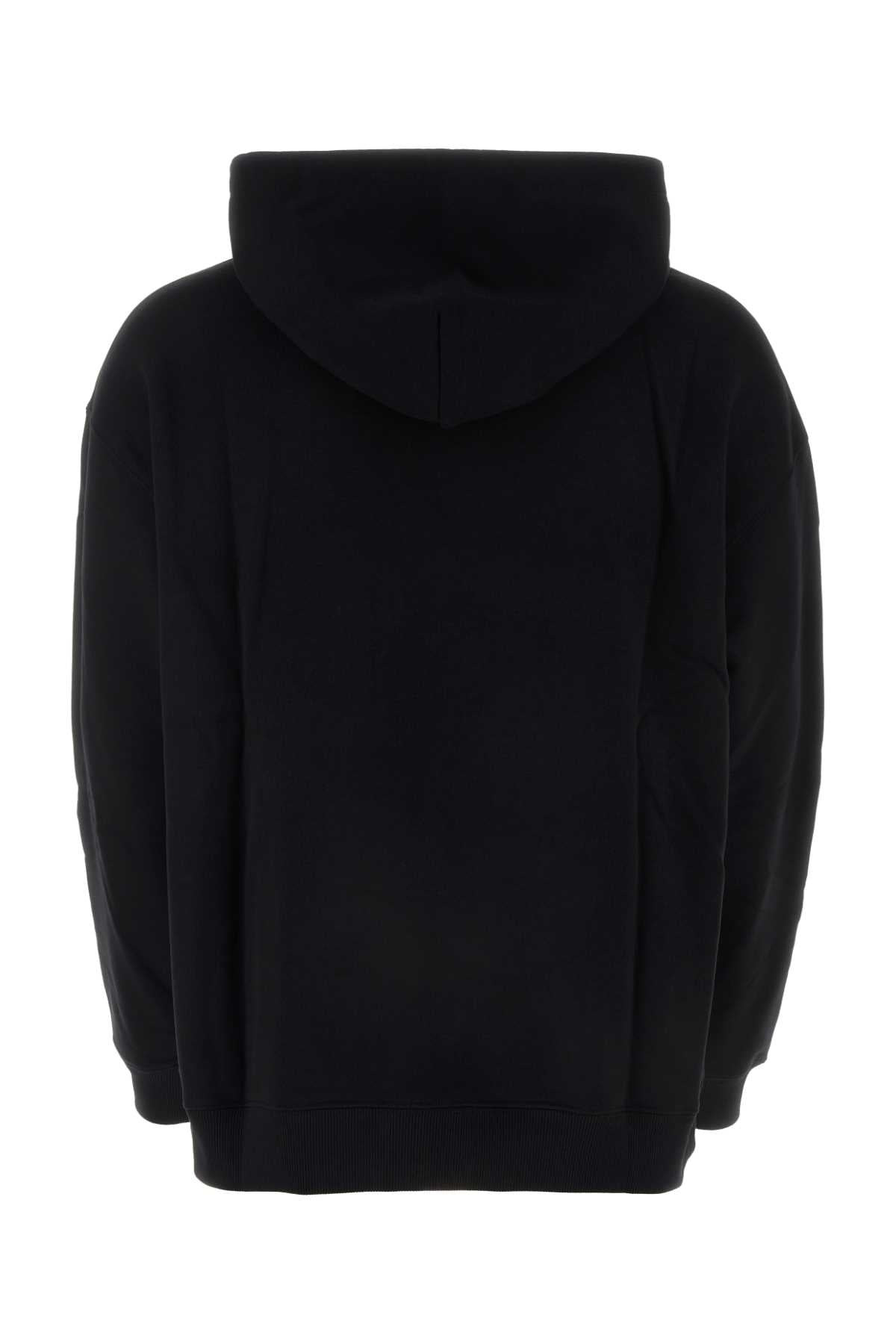 Valentino Men Black Cotton Sweatshirt - 2