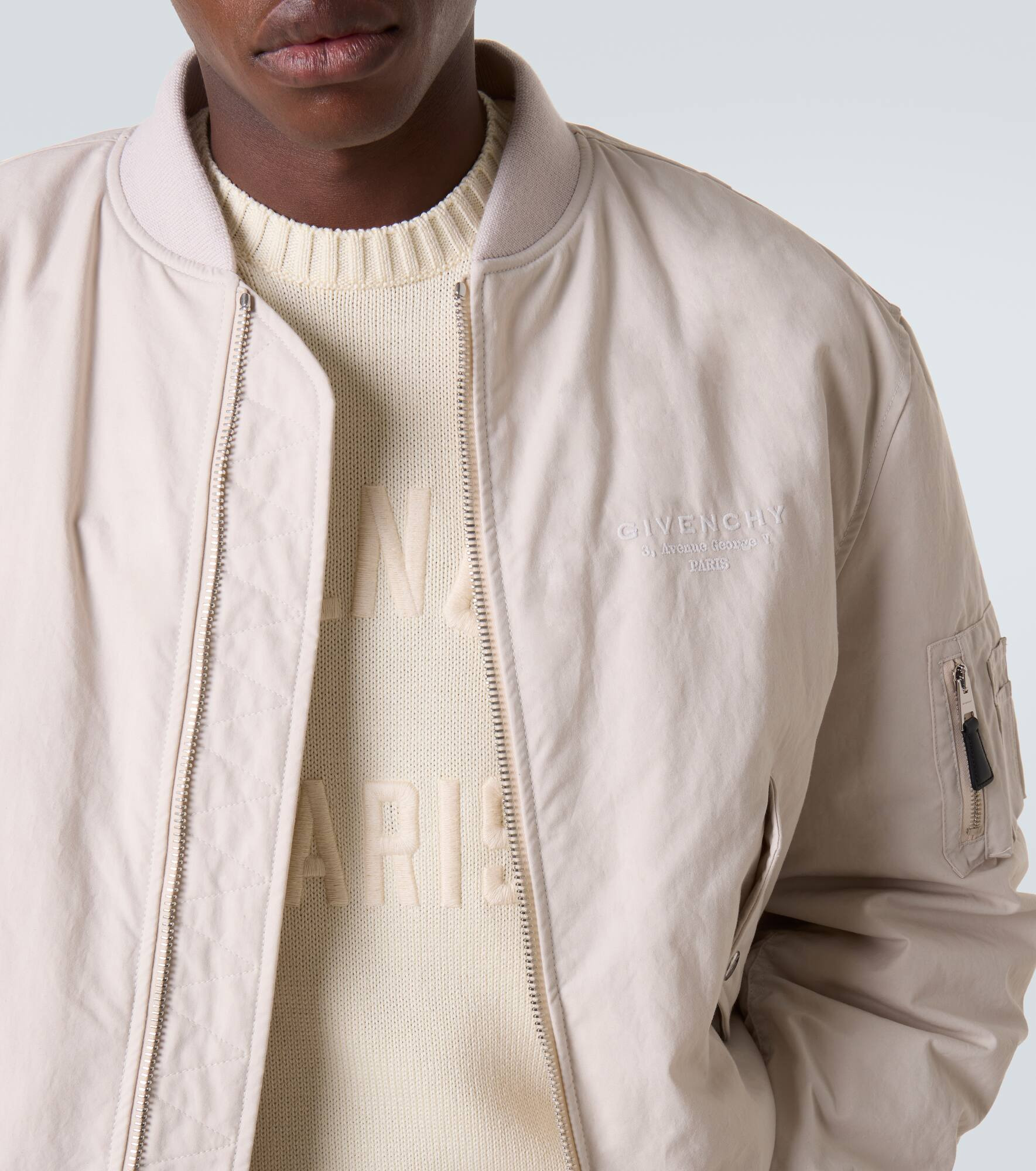 Givenchy Stamp cotton-blend bomber jacket - 5