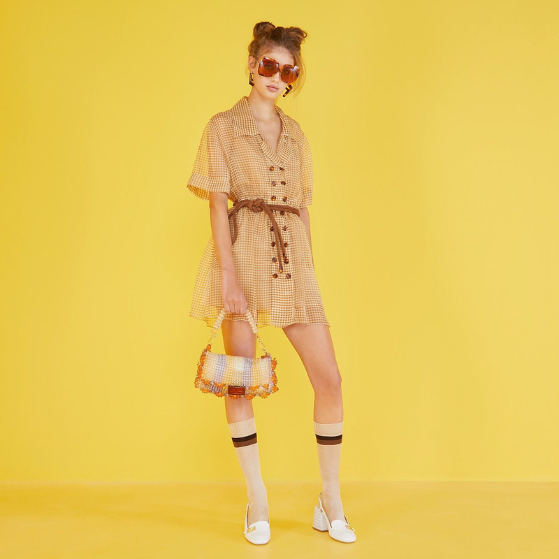 FENDI Beige silk socks outlook