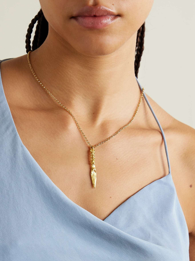 ALIGHIERI The Votive Offerings gold-plated necklace Gold outlook