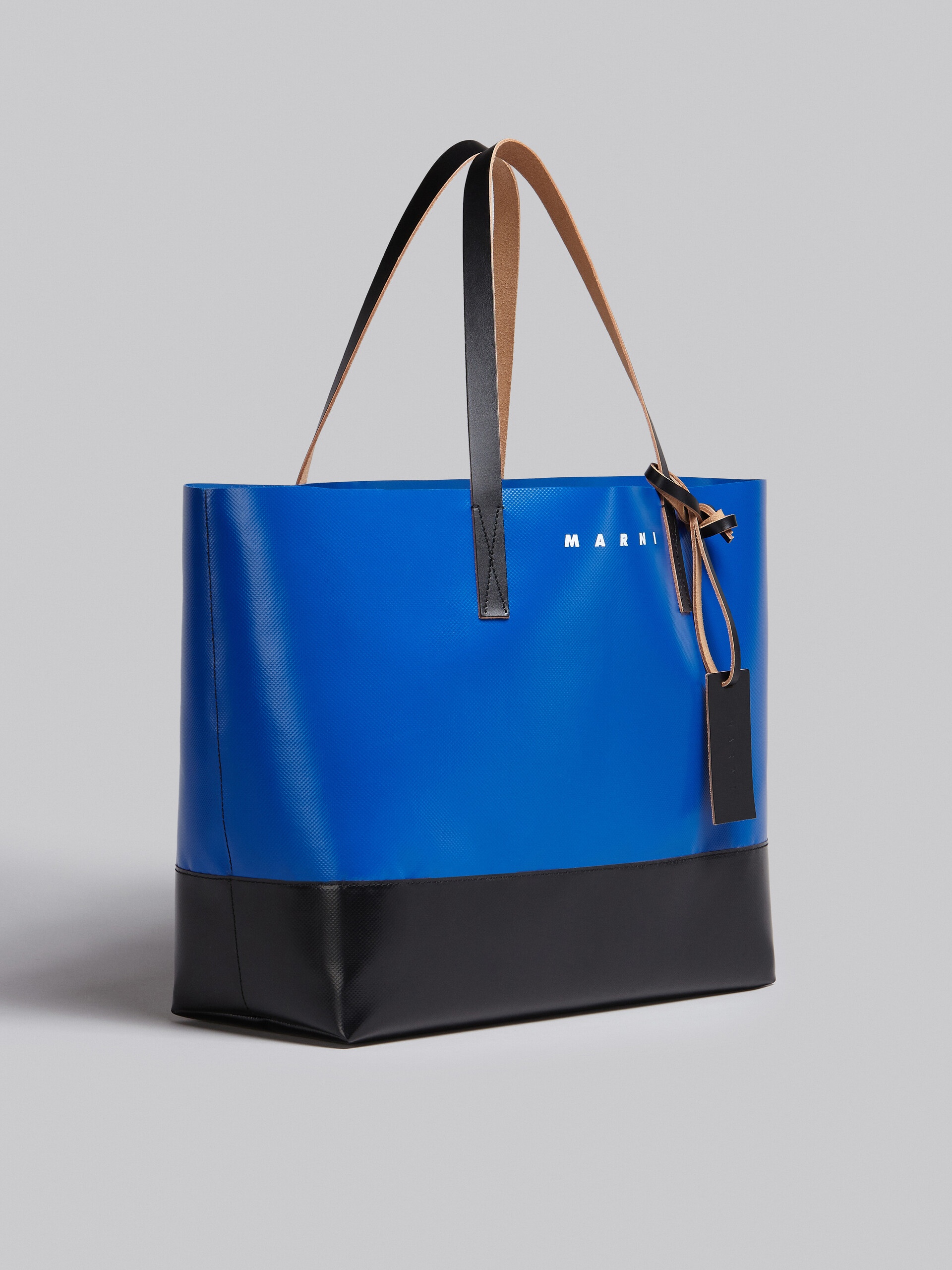 TRIBECA SHOPPING BAG IN BLUE AND BLACK - 6