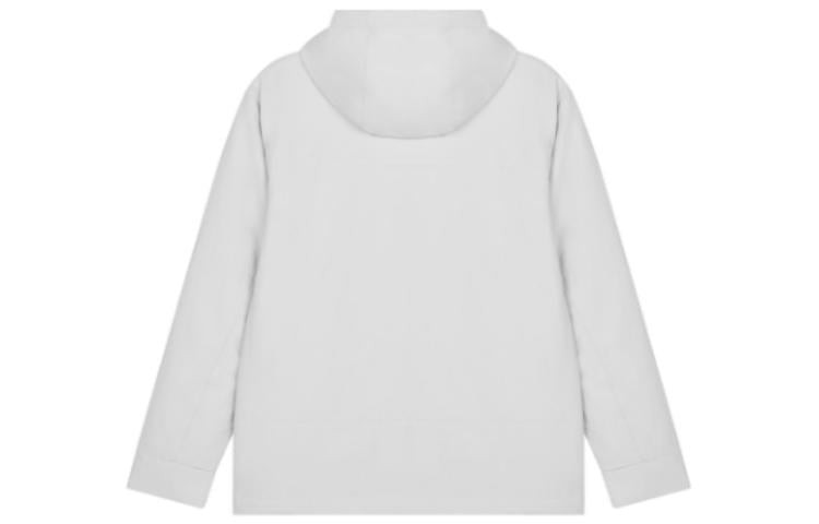 New Balance Logo Print Windproof Jacket 'White' AMJ23357-GYM - 2