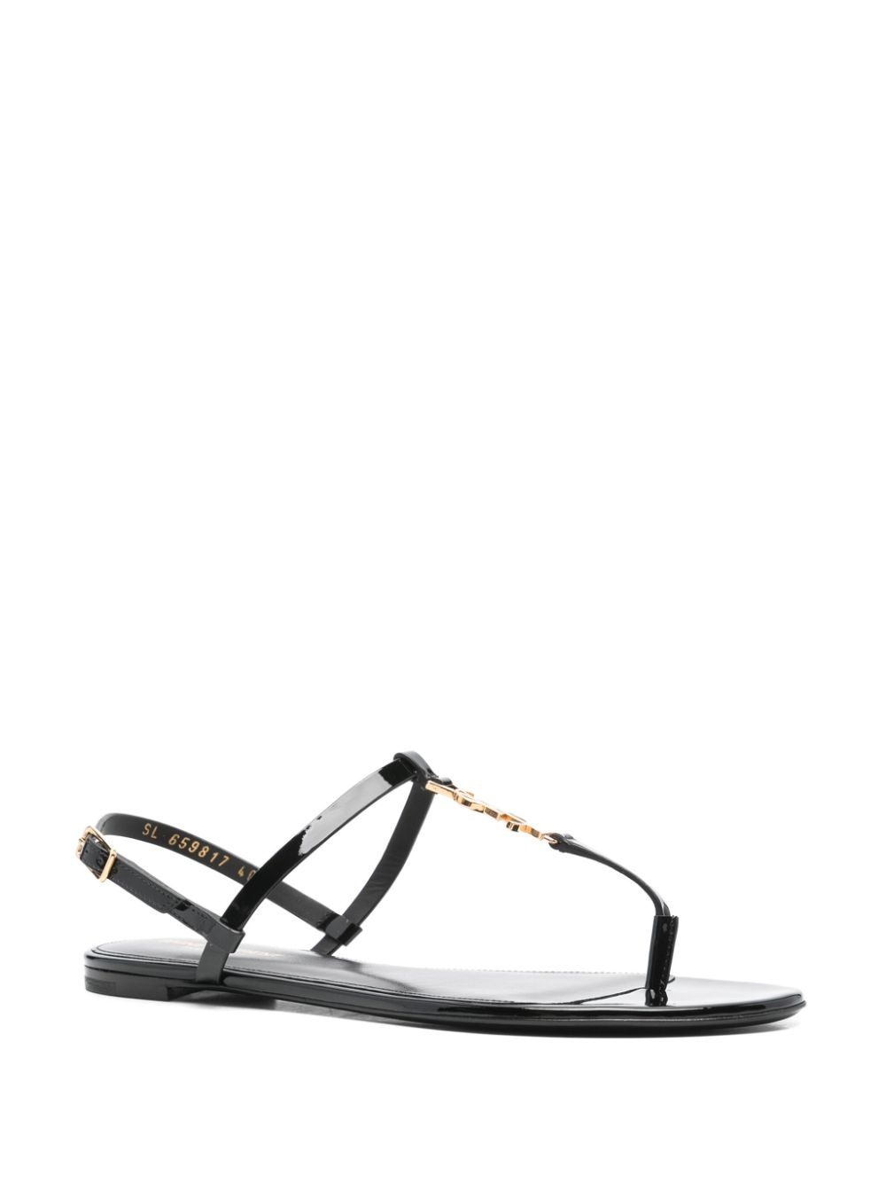 Cassandra logo plaque sandals - 2