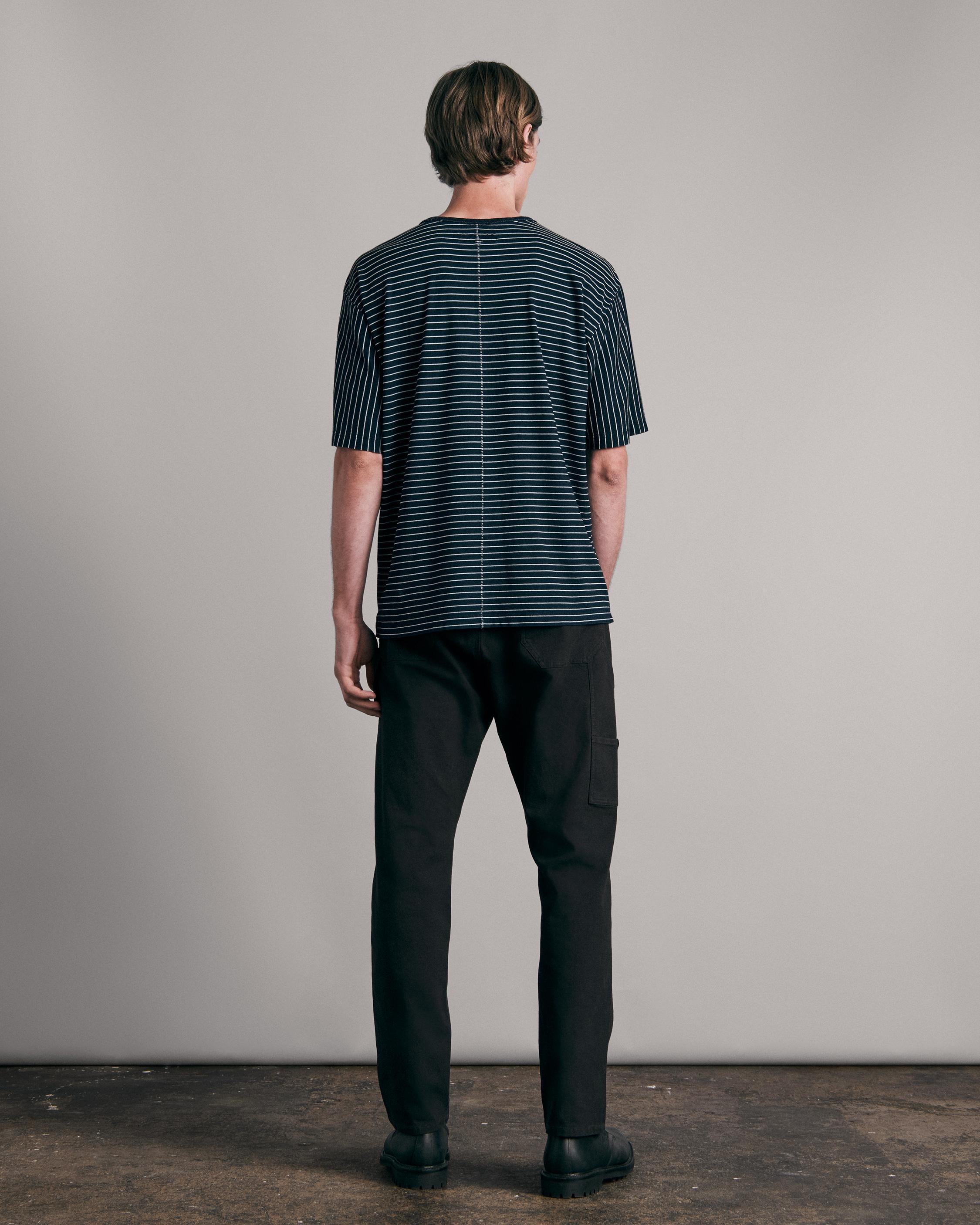 Indigo Stripe Tee
Cotton T-Shirt - 5