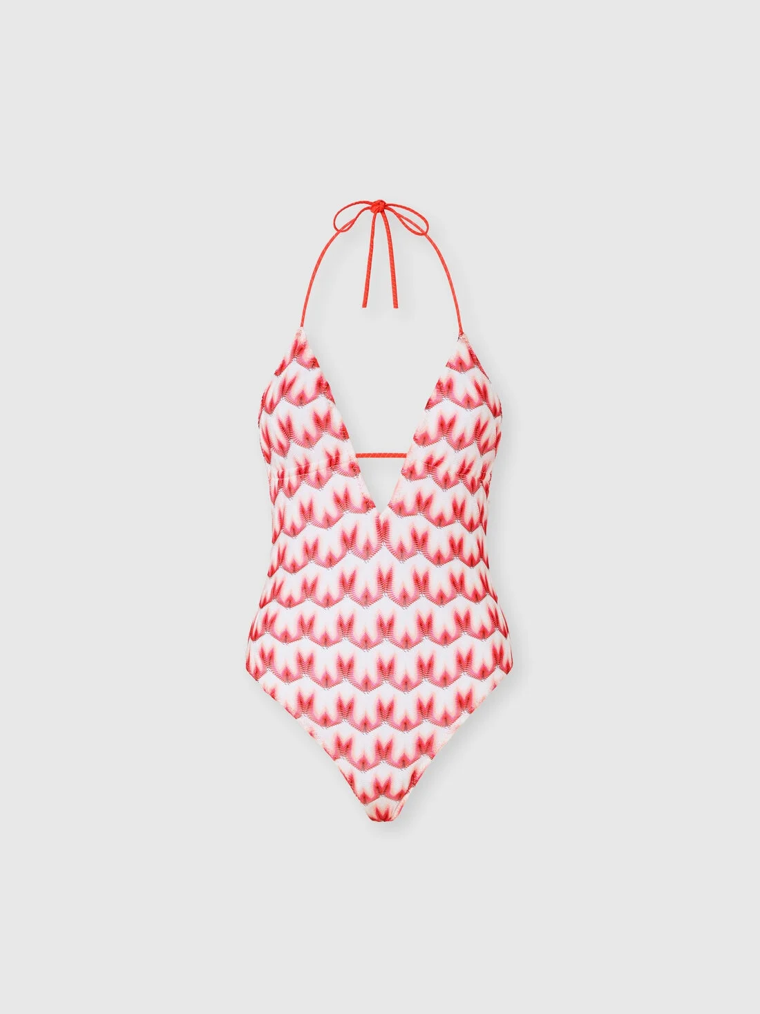 One-piece swimsuit in floral-pattern viscose - 1