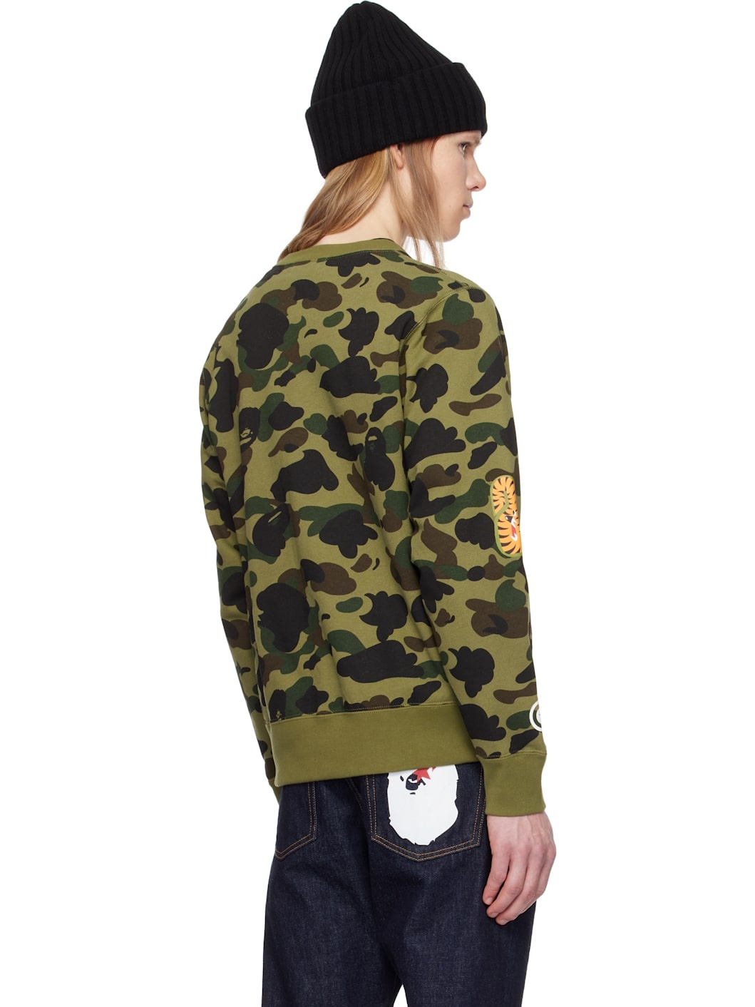 Green 1st Camo Shark Crewneck Sweatshirt - 3