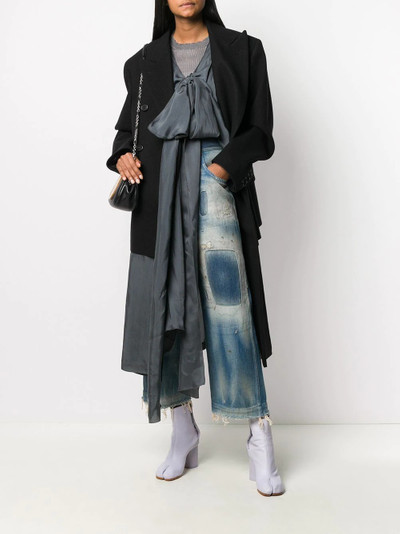 Maison Margiela oversize bow detail coat outlook